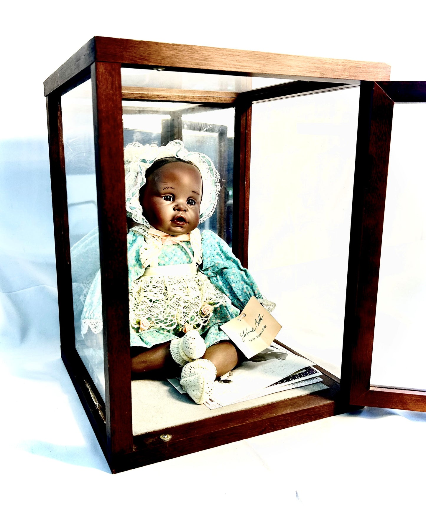 Vintage African American Porcelain Doll