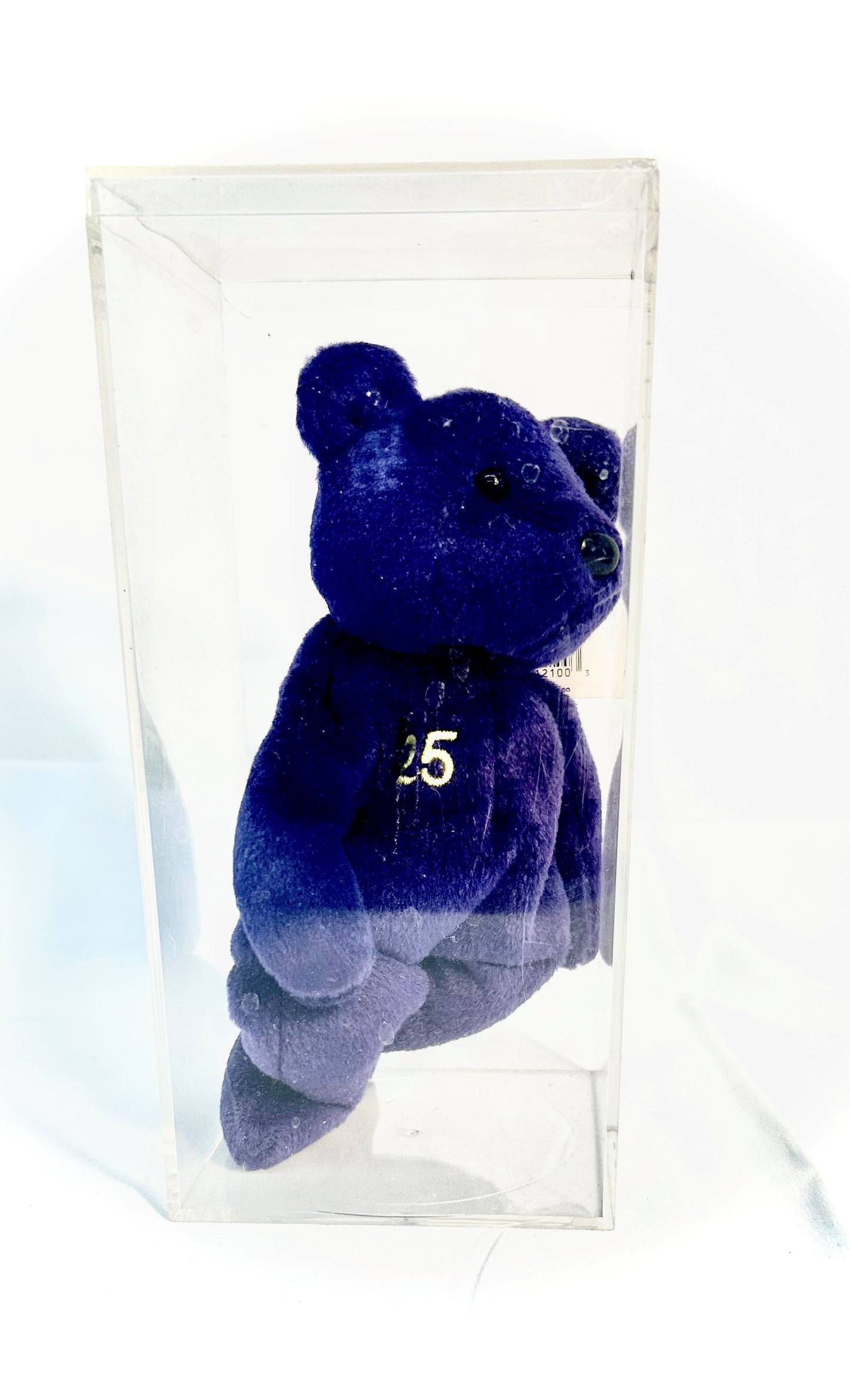 Mark McGwire 1998 Salvino's Bamm Beano's #25 Purple Plush Beanie Bear 8in