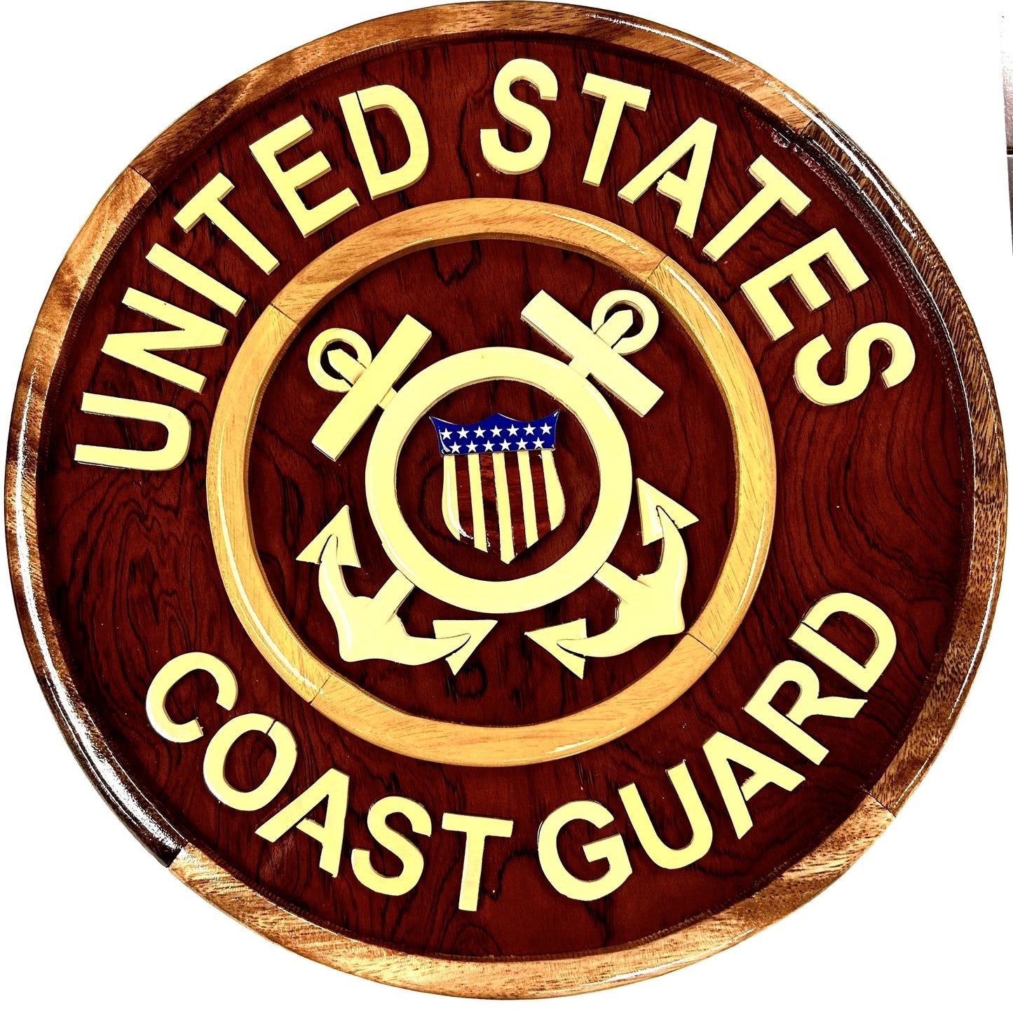 12" Coast Guard Wood Plaque