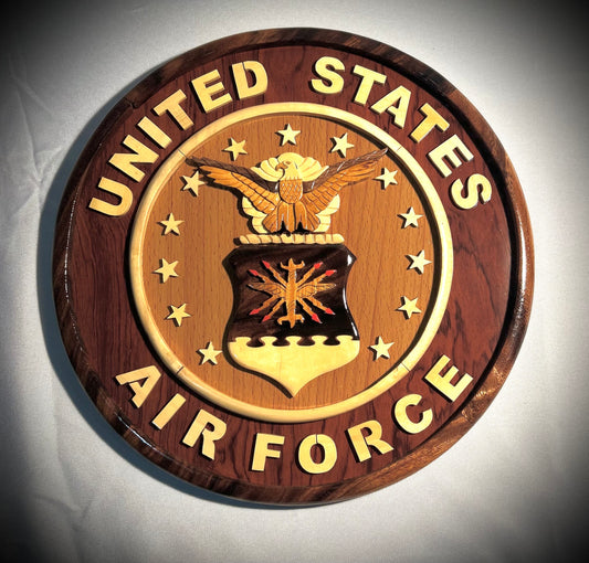 12" Air Force Wood Plaque