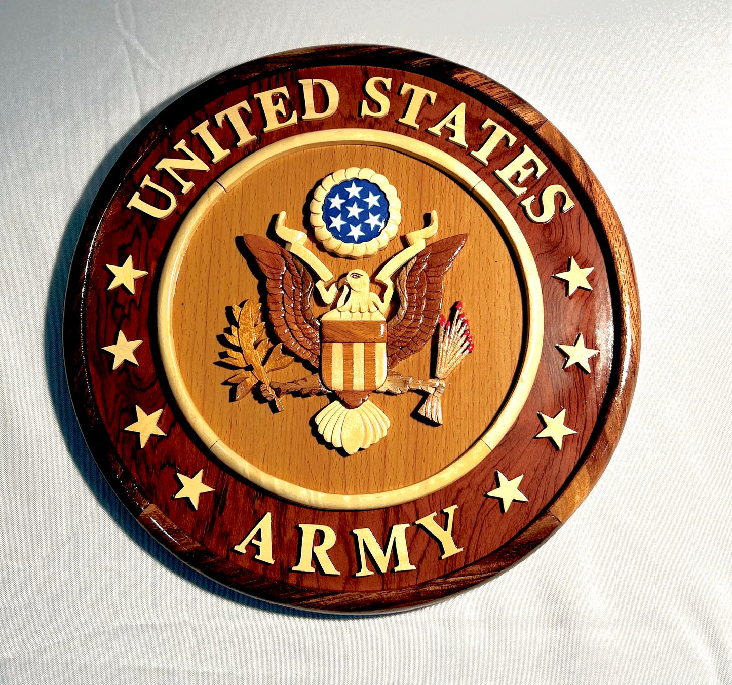 12" Army Wood Plaque