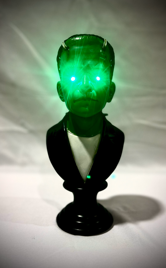 Frankenstein Bust with&nbsp;LED Eyes