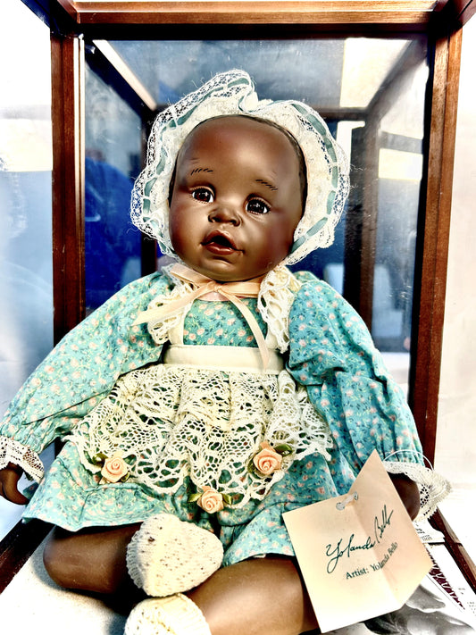 Vintage African American Porcelain Doll