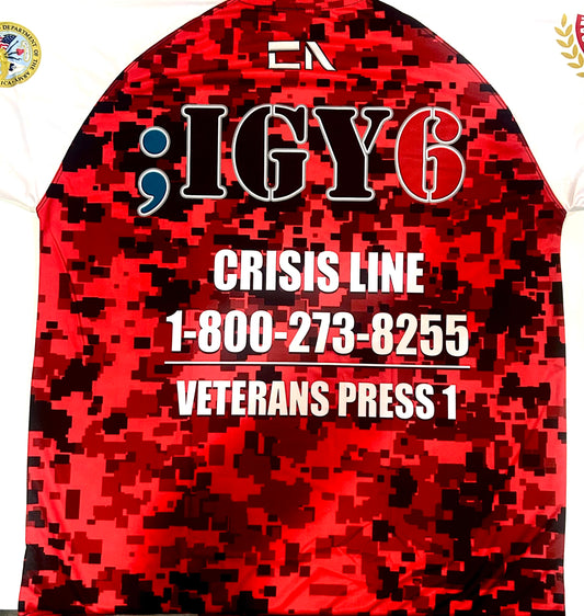 Red Short Sleeve: AMVETS ;IGY6 Shirt - Size 3XL