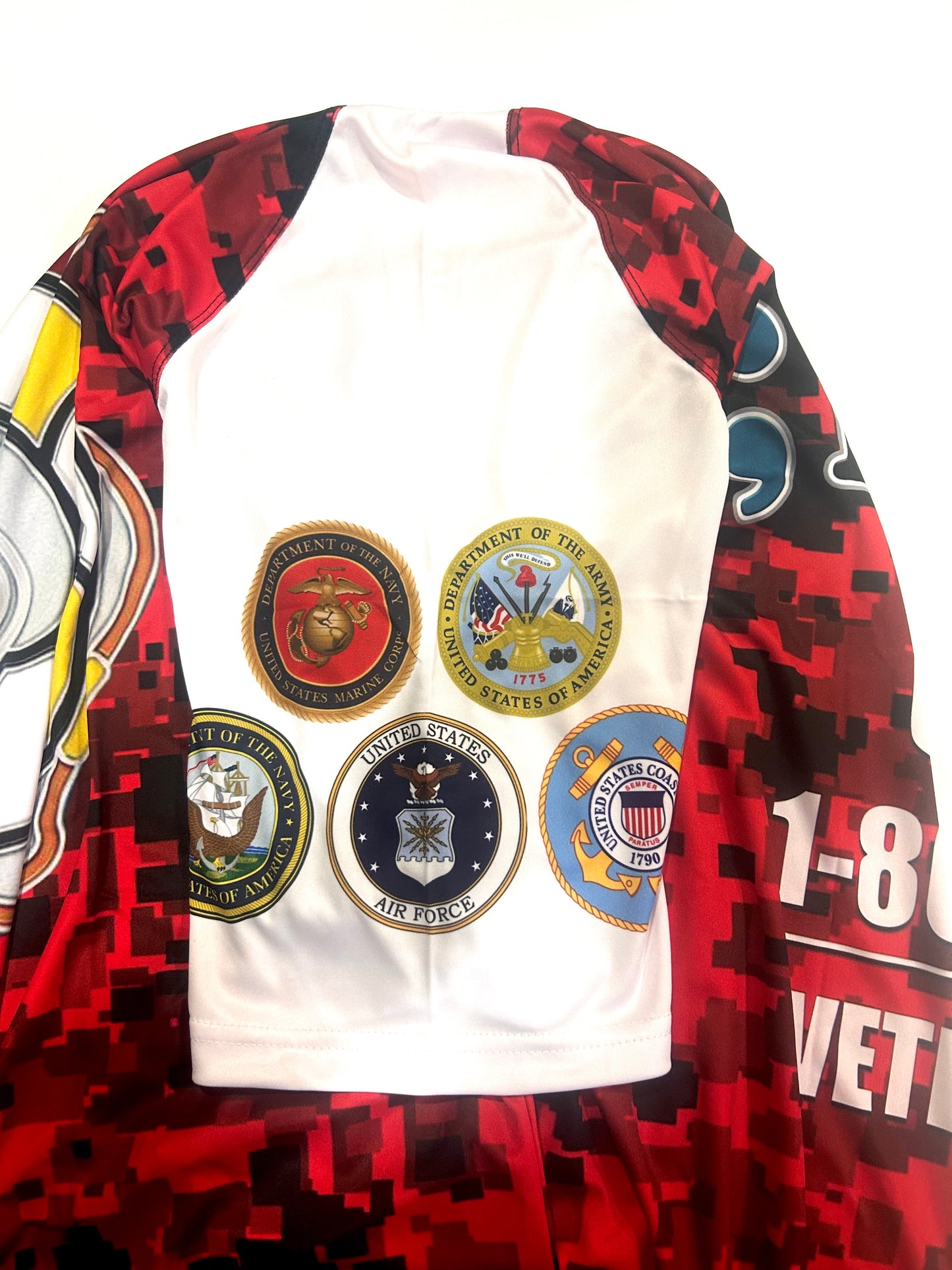 Red Short Sleeve: AMVETS ;IGY6 Shirt - Size 3XL